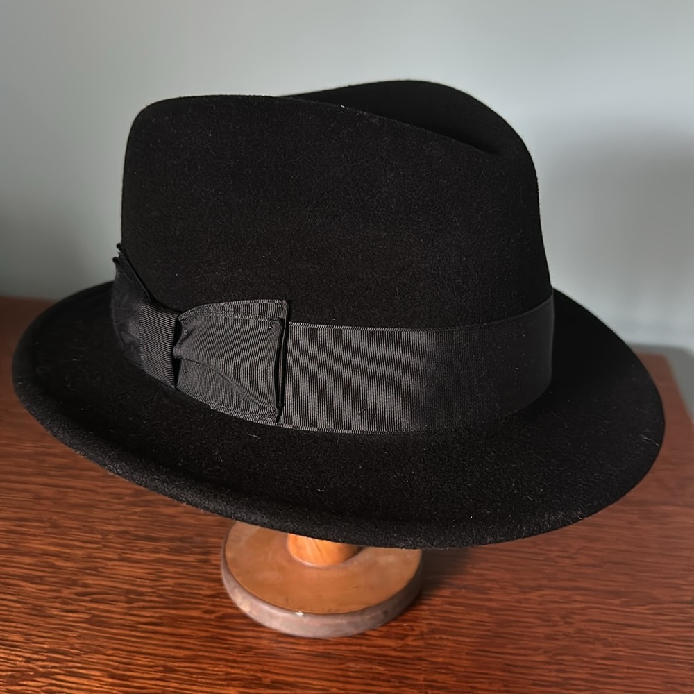 Steven Alan * Black * Wool Fedora * size M * Like New * 🖤